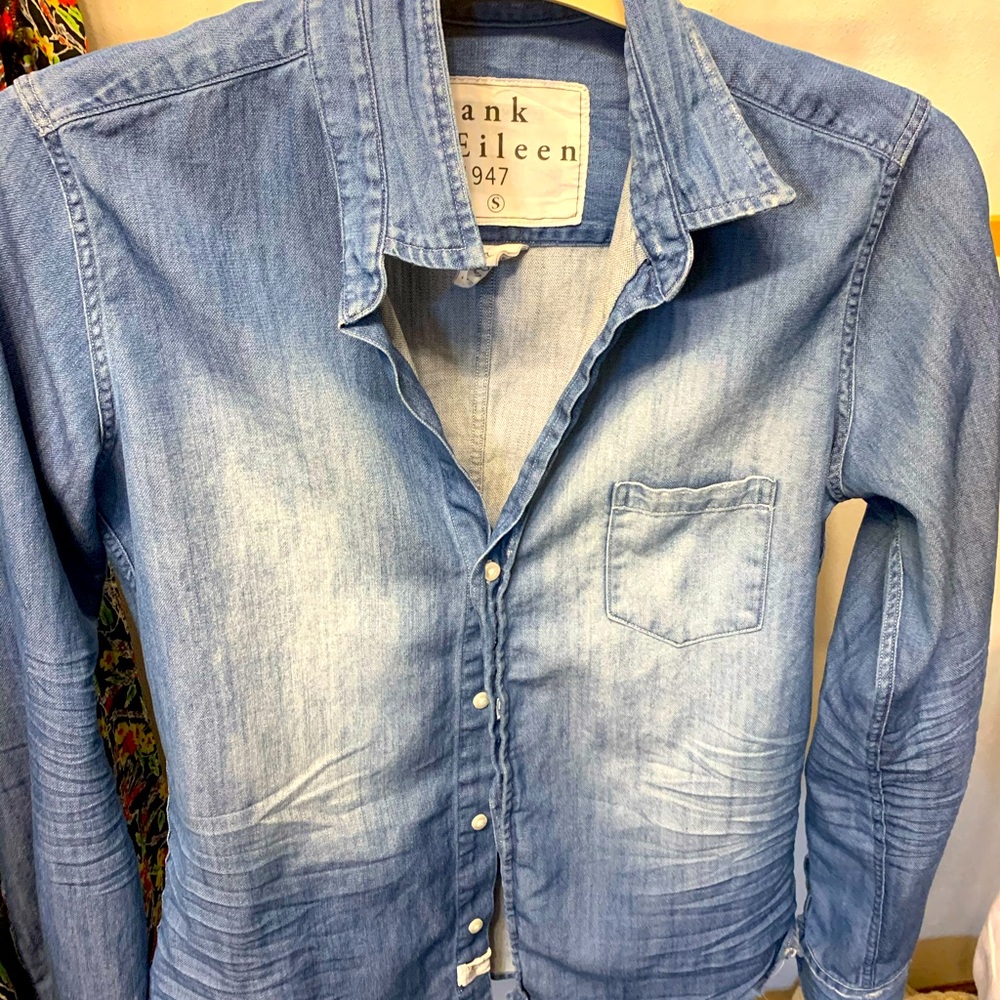Frank & Eileen Denim Shirt DISTRESSED VINTAGE WASH